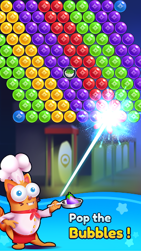 Bubble Shooter - Kitten Games - Gameplay image of android game