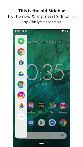 Sidebar Lite - عکس برنامه موبایلی اندروید
