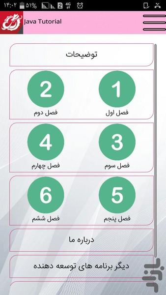 Java Tutorial - Image screenshot of android app