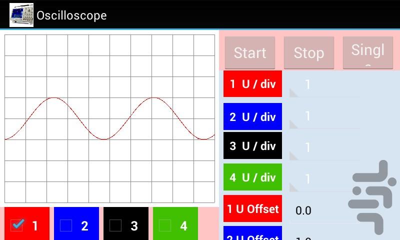 شبیه ساز اسیلوسکوپ - عکس برنامه موبایلی اندروید