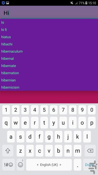 دیکشنری کم حجم انگلیسی به فارسی - عکس برنامه موبایلی اندروید