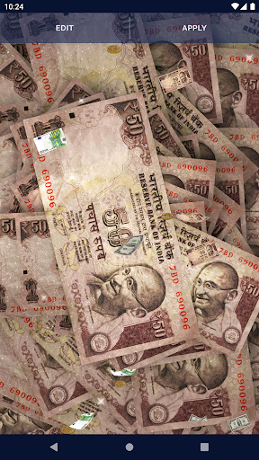 Flying Money Live Wallpaper - Image screenshot of android app