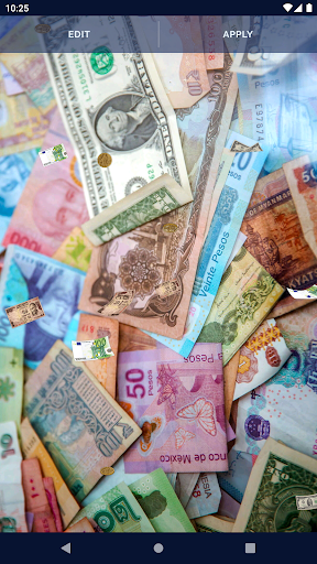 Flying Money Live Wallpaper - Image screenshot of android app