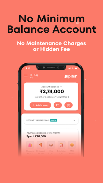 Jupiter: UPI & Credit Cards - عکس برنامه موبایلی اندروید