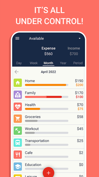 Budget: expense tracker, money - Image screenshot of android app