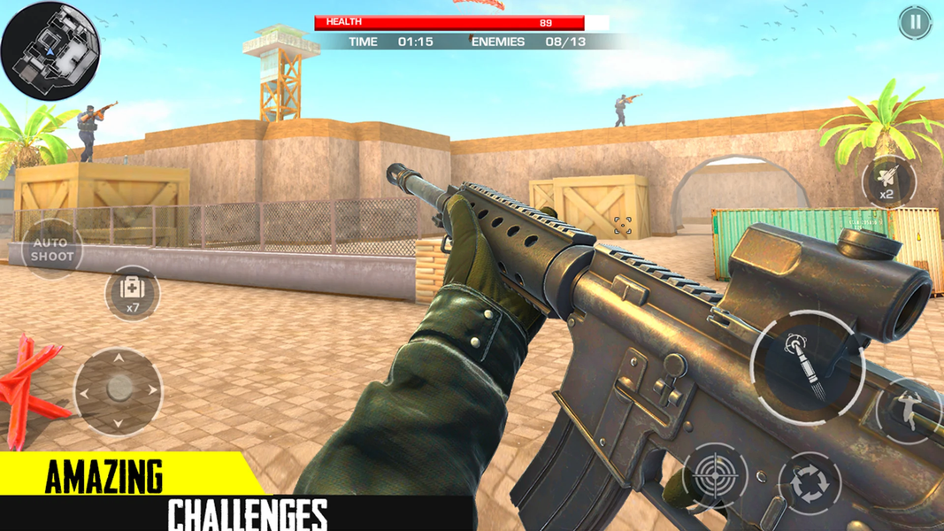 Critical FPS Strike- Gun Games - Gameplay image of android game
