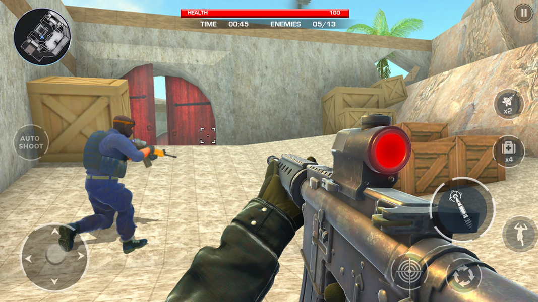 Critical FPS Strike- Gun Games - Gameplay image of android game