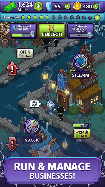 Monster Idle Tycoon Country - Gameplay image of android game