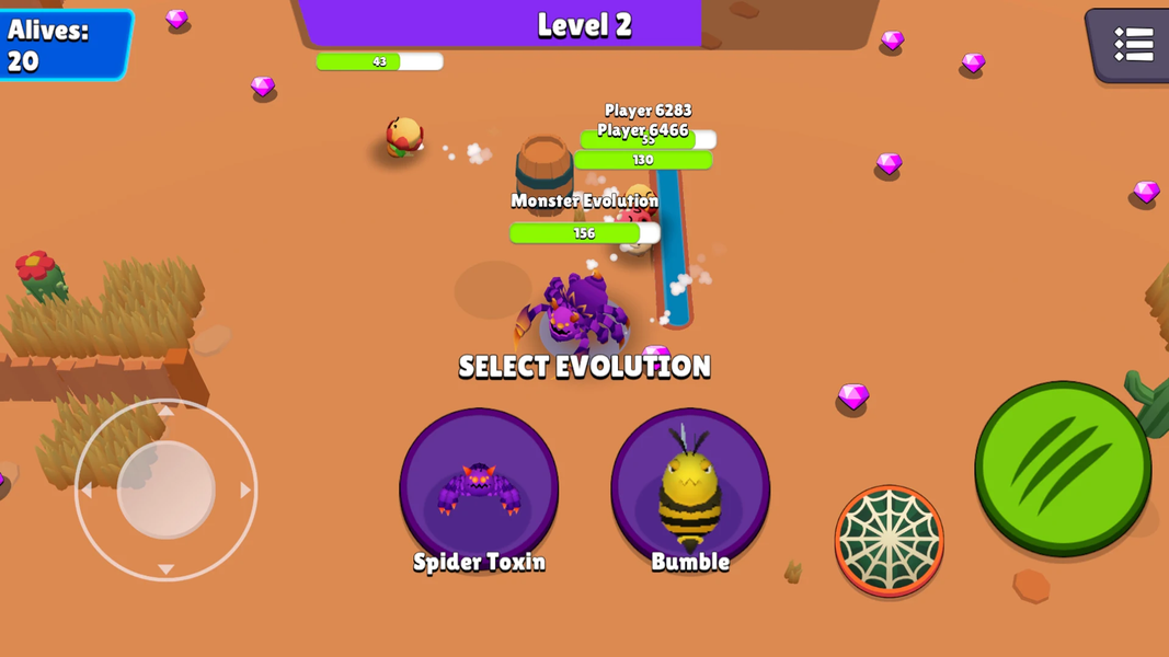 Monster Evolution io — Mutate - عکس بازی موبایلی اندروید