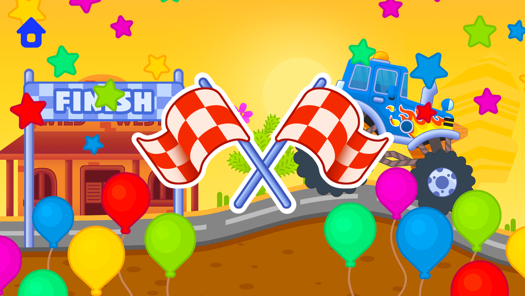 Monster Truck Games for Kids 2 - Gameplay image of android game