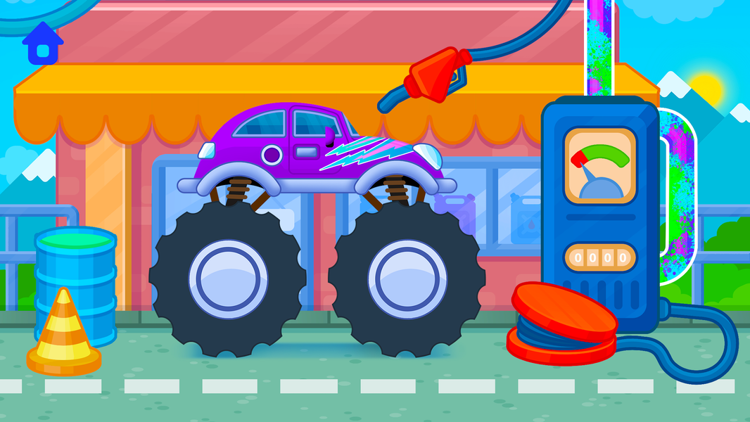 Monster Truck Games for Kids 2 - Gameplay image of android game