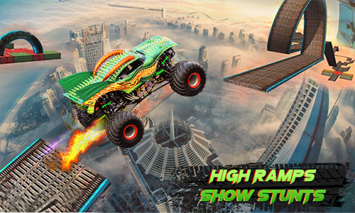 Monster Truck Off Road Stunts Simulator - Crash Stunts Racing