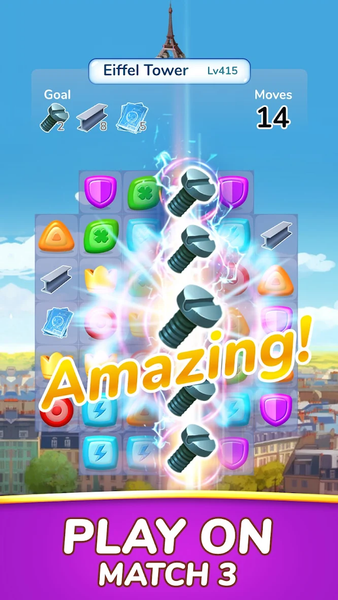 Monument Master: Match ۳ Games - عکس بازی موبایلی اندروید