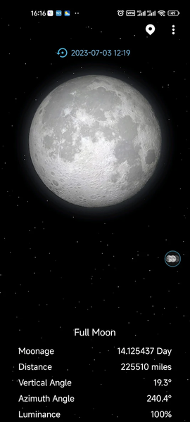 Moon Phase Calendar - Image screenshot of android app