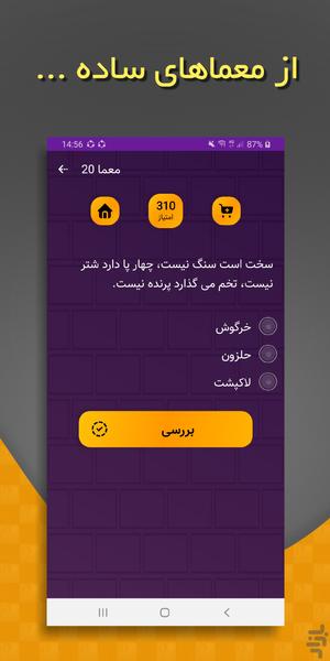 دنیای معما - Gameplay image of android game