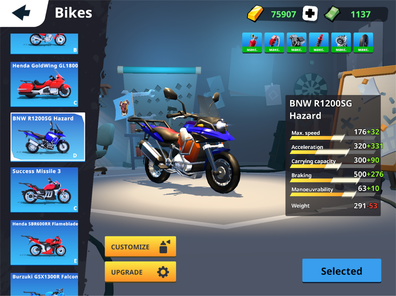 Moto City: Mad Bike Delivery - Gameplay image of android game