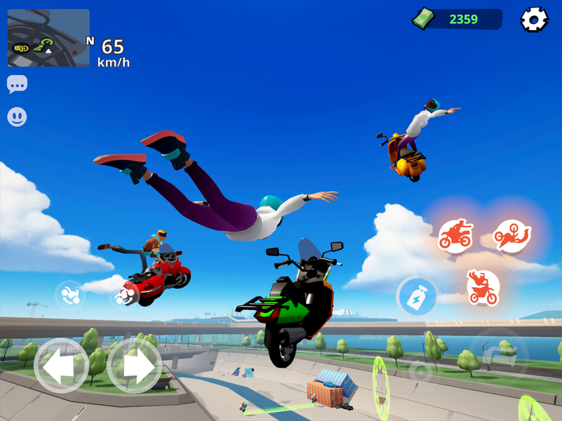 Moto City: Mad Bike Delivery - Gameplay image of android game