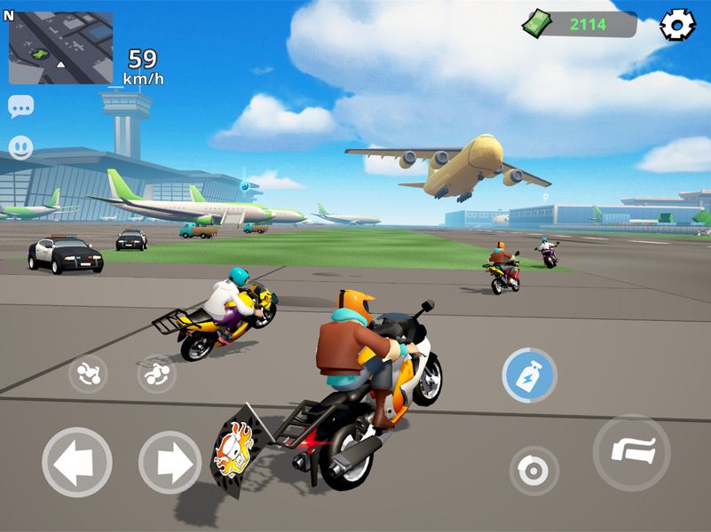 Moto City: Mad Bike Delivery - Gameplay image of android game