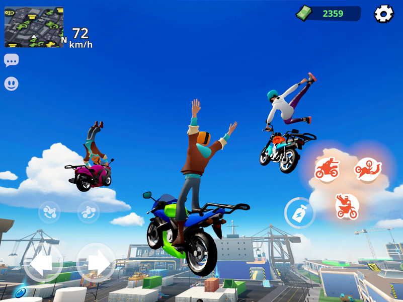 Moto City: Mad Bike Delivery - Gameplay image of android game