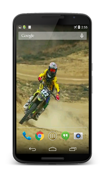 Moto Racing Live Wallpaper - Image screenshot of android app