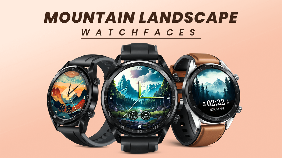 Mountain Landscape Watch Face - Image screenshot of android app