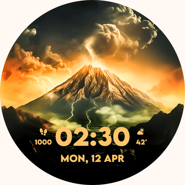 Mountain Landscape Watch Face - عکس برنامه موبایلی اندروید