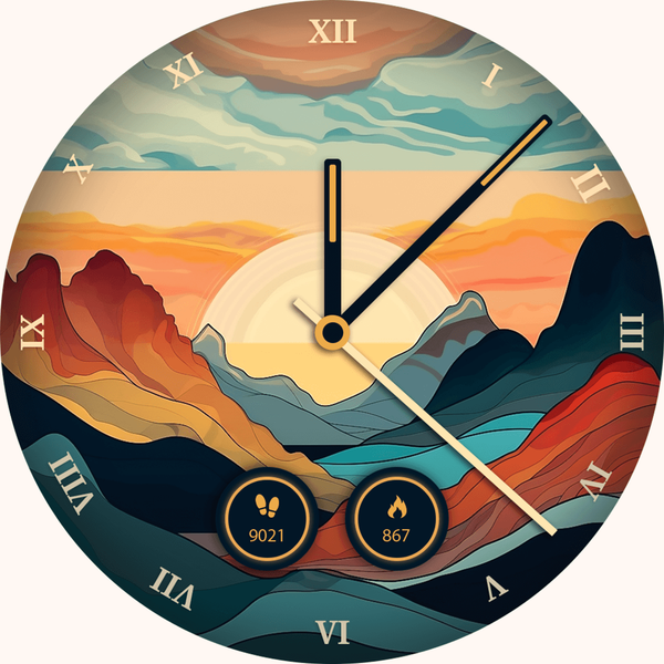 Mountain Landscape Watch Face - عکس برنامه موبایلی اندروید