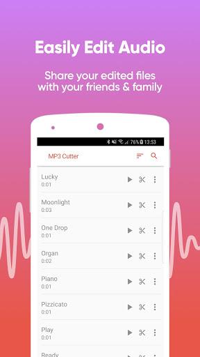 MP۳ Cutter - Ringtone Maker And Audio Editor - عکس برنامه موبایلی اندروید