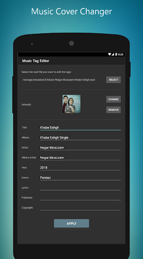 MP3 Tag Editor - Image screenshot of android app