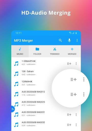 MP3 cutter and Merger – برش و ترکیب فایل‌های صوتی - عکس برنامه موبایلی اندروید
