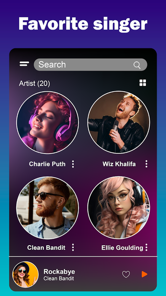 Music Player - Audio Player - عکس برنامه موبایلی اندروید