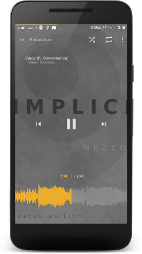 Music Player Mezzo - عکس برنامه موبایلی اندروید