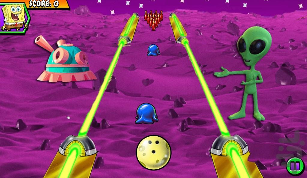 بازی بولینگ حرفه ای باب اسفنجی - عکس بازی موبایلی اندروید