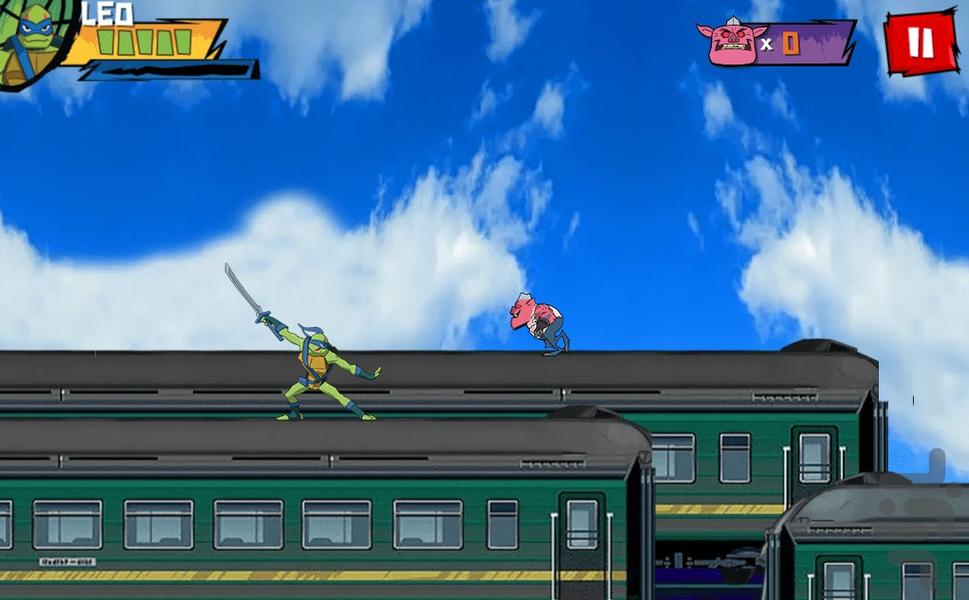 بازی لاک پشت های نینجا مرحله ای - عکس بازی موبایلی اندروید