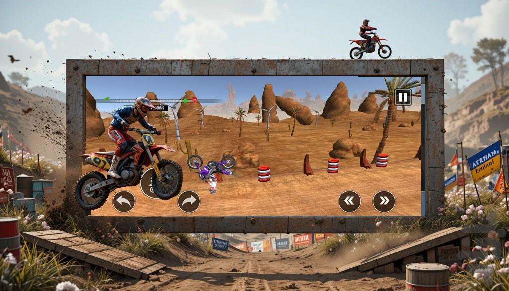 بازی موتور مسابقه ای - عکس بازی موبایلی اندروید