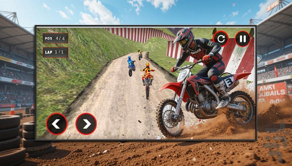 موتور مسابقه ای - Gameplay image of android game