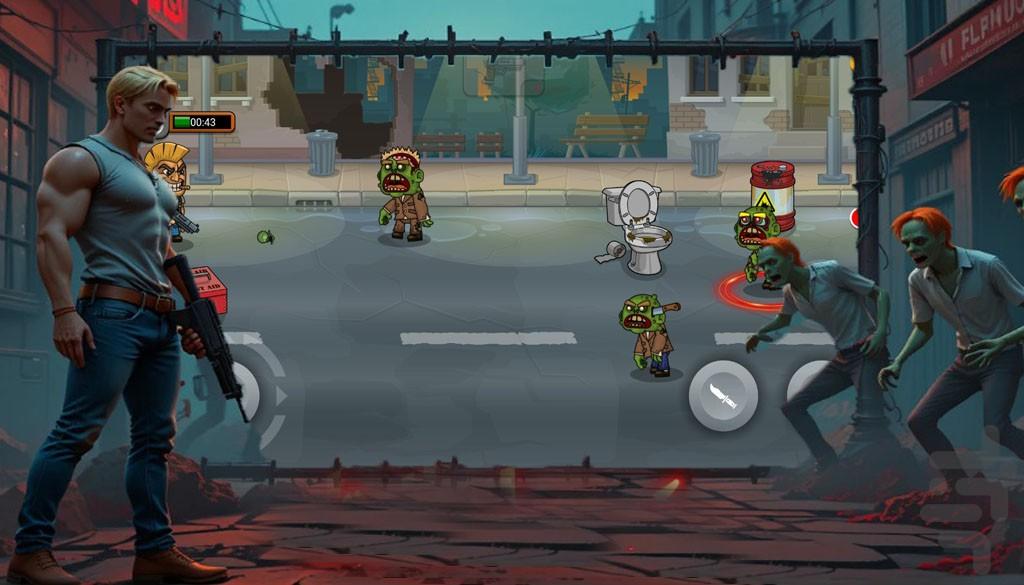 بازی کشتار زامبی ها - Gameplay image of android game