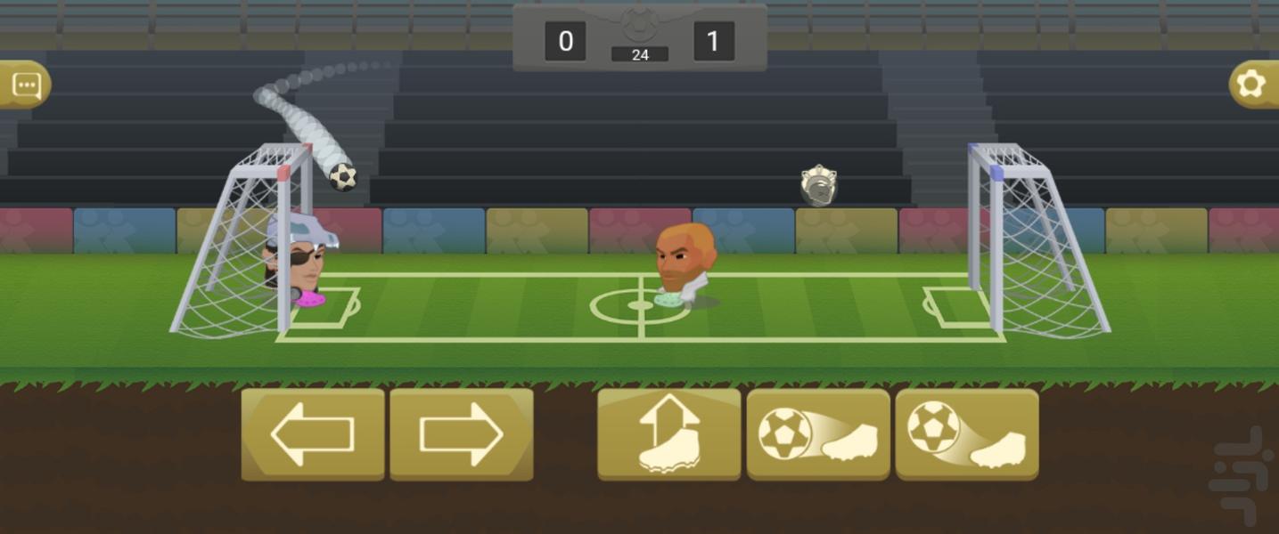 بازی فوتبال کله ای - عکس بازی موبایلی اندروید