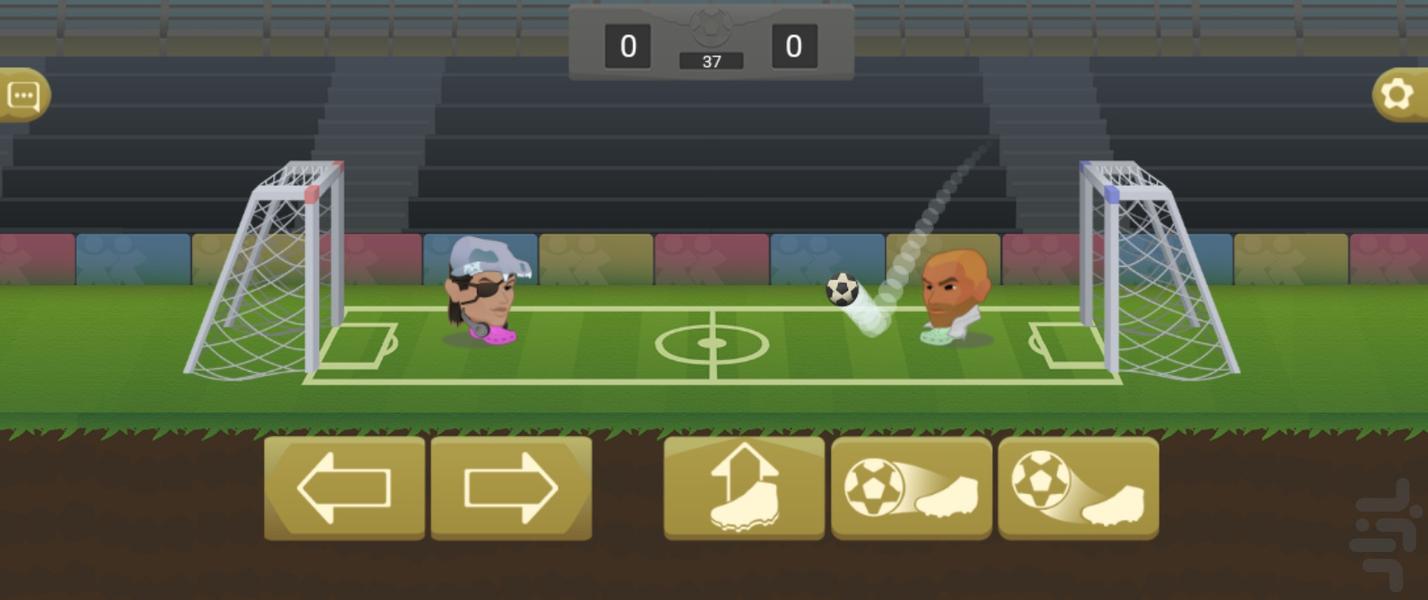 بازی فوتبال کله ای - Gameplay image of android game