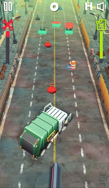 بازی ماشین زباله - Gameplay image of android game
