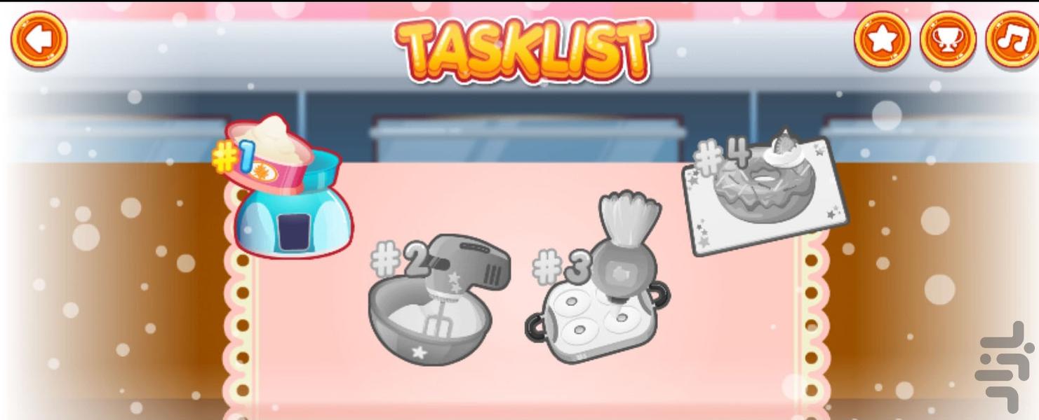 بازی اشپزی پخت دونات - Gameplay image of android game