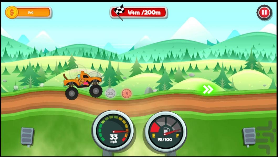 ماشین بازی اسکوبی دو - Gameplay image of android game