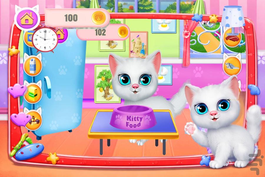 بازی مراقبت از کیتی - عکس بازی موبایلی اندروید