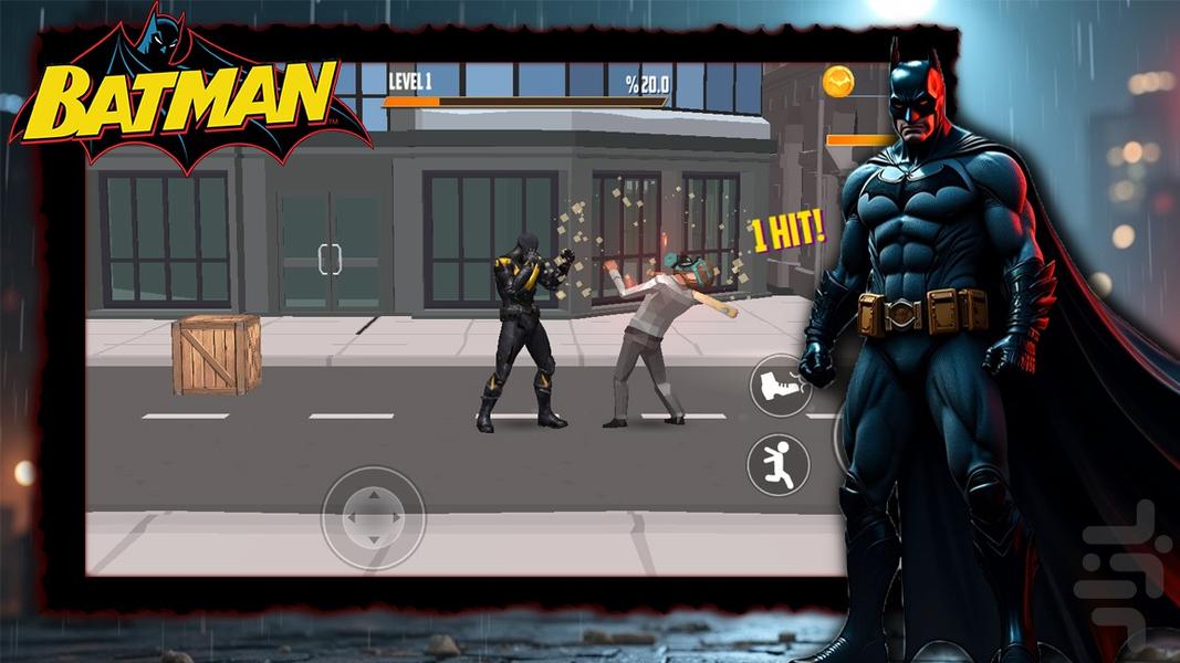 بازی بتمن - Gameplay image of android game