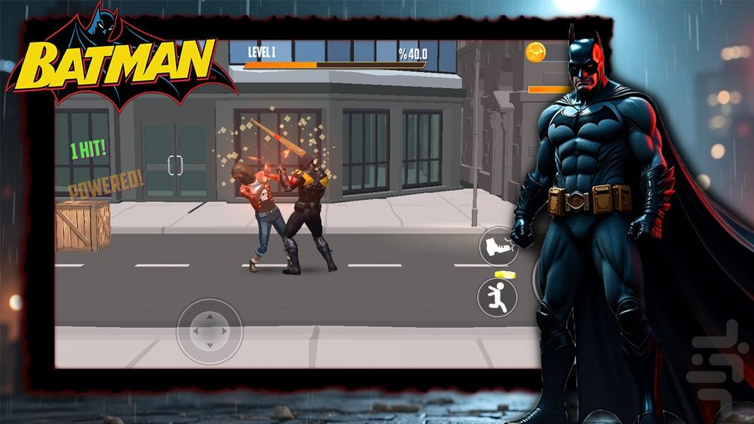 بازی بتمن - Gameplay image of android game
