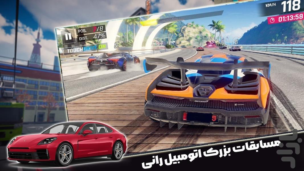 بازی ماشین مسابقه - Gameplay image of android game