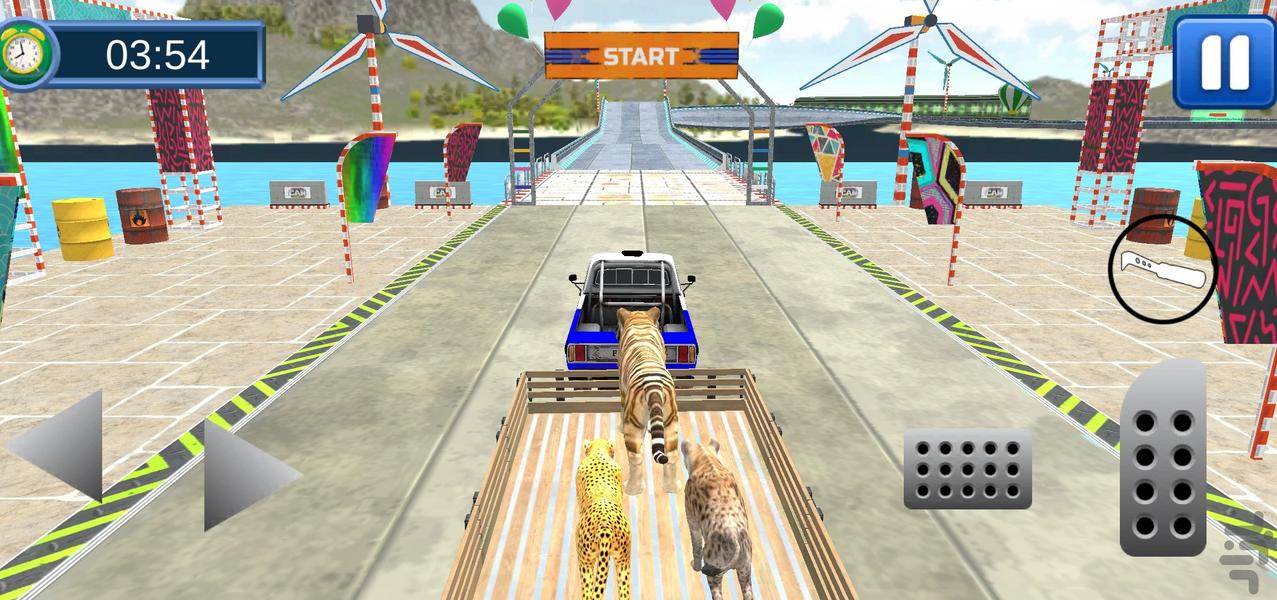 بازی ماشین حمل حیوانات - Gameplay image of android game