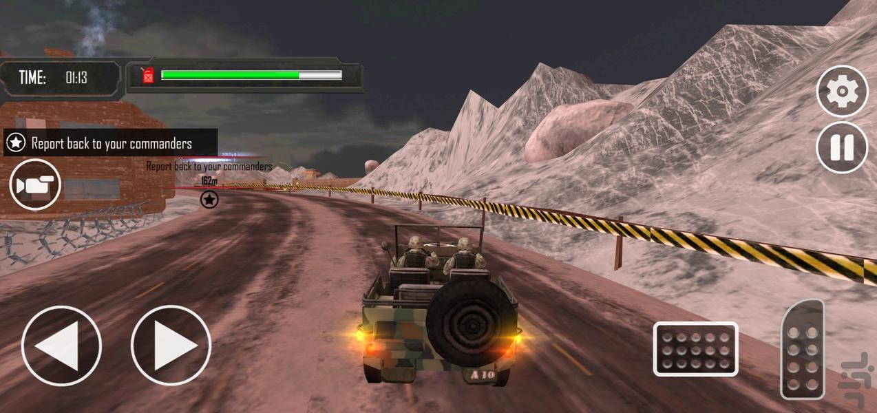 بازی ماشین نظامی - Gameplay image of android game