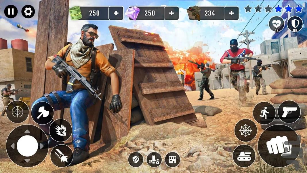 بازی تفنگی کلاشینکف - Gameplay image of android game