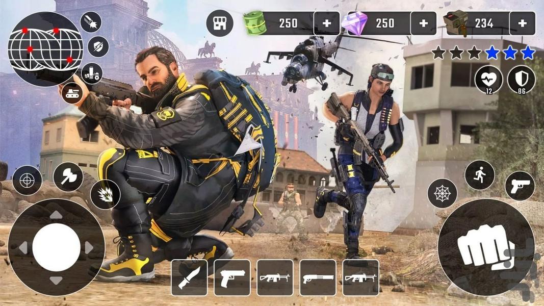 بازی تفنگی کلاشینکف - Gameplay image of android game